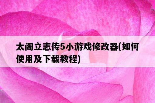 太閣立志傳5小游戲修改器，如何使用及下載教程-圖1