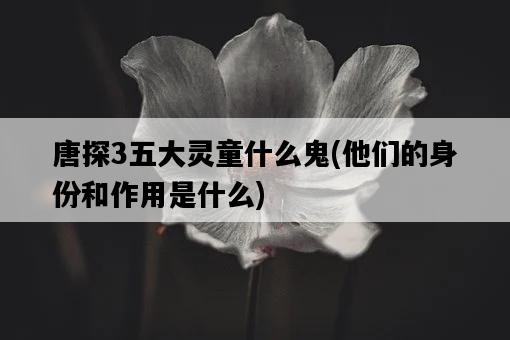 唐探3五大靈童什么鬼，他們的身份和作用是什么-圖1