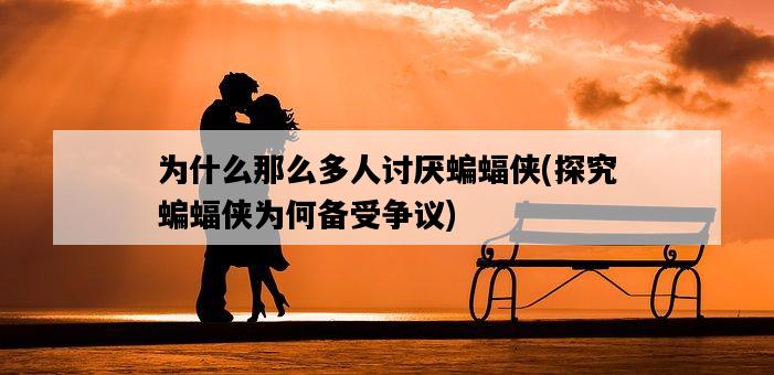 為什么那么多人討厭蝙蝠俠，探究蝙蝠俠為何備受爭議-圖1