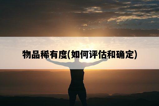 物品稀有度，如何評估和確定-圖1