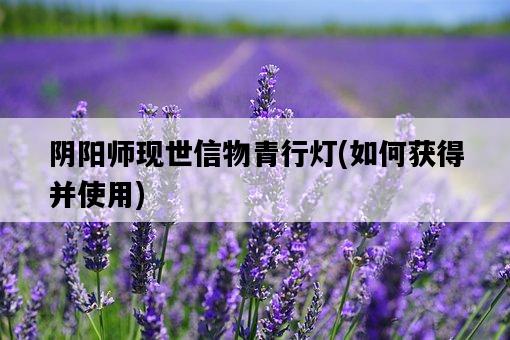 陰陽師現世信物青行燈，如何獲得并使用-圖1