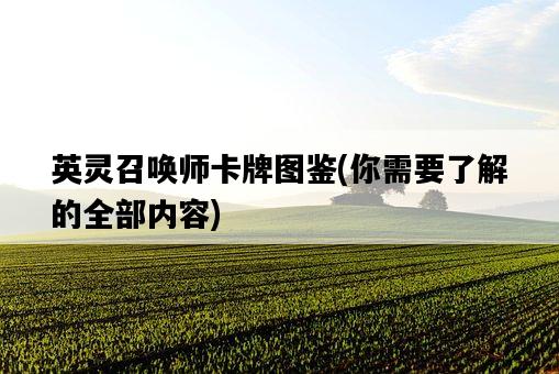 英靈召喚師卡牌圖鑒，你需要了解的全部內容-圖1
