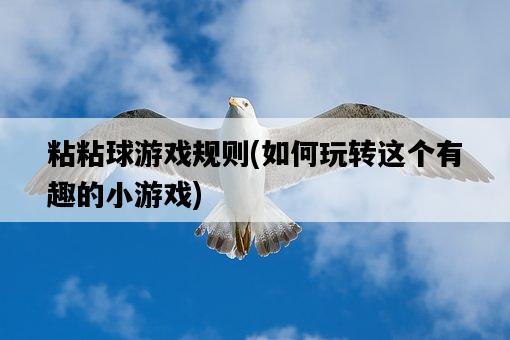 粘粘球游戲規則，如何玩轉這個有趣的小游戲-圖1
