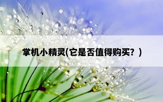 掌機小精靈，它是否值得購買？-圖1