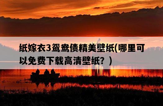 紙嫁衣3鴛鴦債精美壁紙，哪里可以免費下載高清壁紙？-圖1