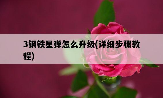 3鋼鐵星彈怎么升級，詳細步驟教程-圖1