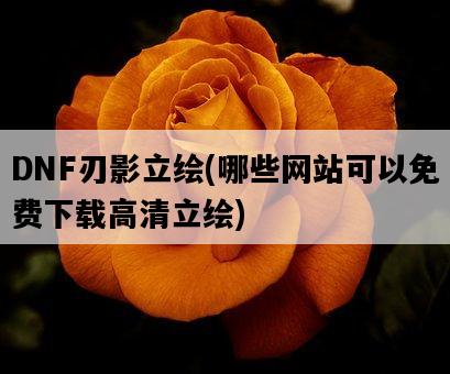 DNF刃影立繪，哪些網站可以免費下載高清立繪-圖1