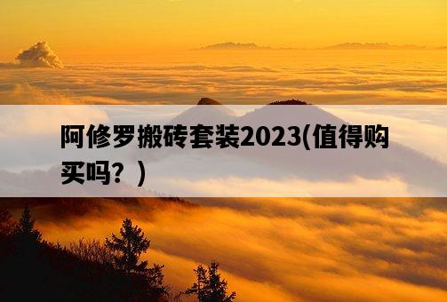 阿修羅搬磚套裝2023，值得購買嗎？-圖1