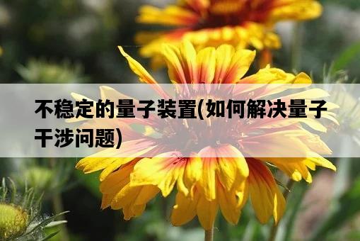 不穩定的量子裝置，如何解決量子干涉問題-圖1