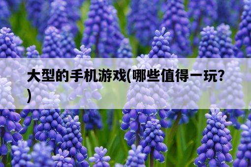 大型的手機游戲，哪些值得一玩？-圖1