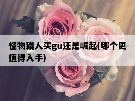 怪物獵人買gu還是崛起，哪個更值得入手-圖1