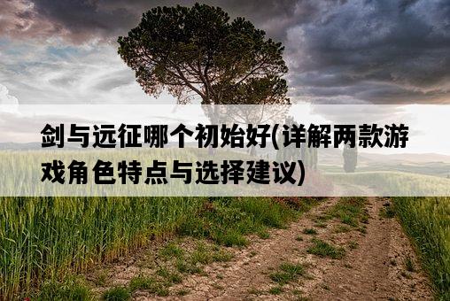 劍與遠征哪個初始好，詳解兩款游戲角色特點與選擇建議-圖1