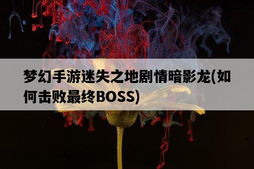 夢幻手游迷失之地劇情暗影龍，如何擊敗最終BOSS-圖1