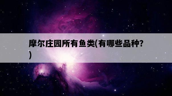 摩爾莊園所有魚類，有哪些品種？-圖1
