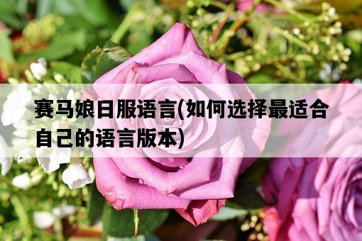 賽馬娘日服語言，如何選擇最適合自己的語言版本-圖1