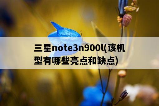 三星note3n900l，該機型有哪些亮點和缺點-圖1