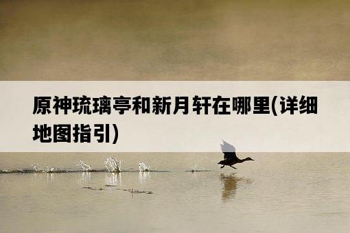原神琉璃亭和新月軒在哪里，詳細地圖指引-圖1