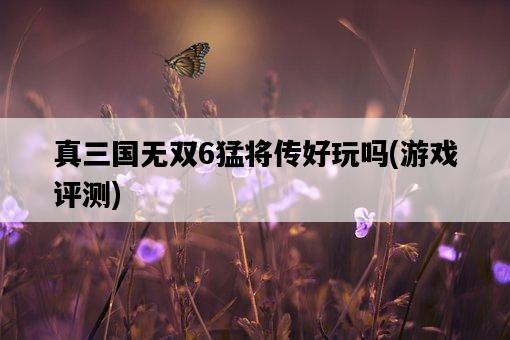 真三國無雙6猛將傳好玩嗎，游戲評測-圖1