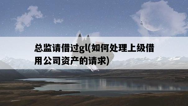總監請借過gl，如何處理上級借用公司資產的請求-圖1