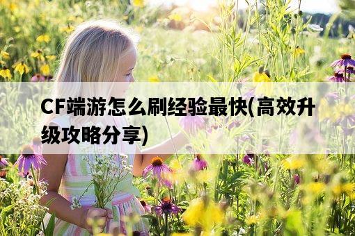 CF端游怎么刷經驗最快，高效升級攻略分享-圖1