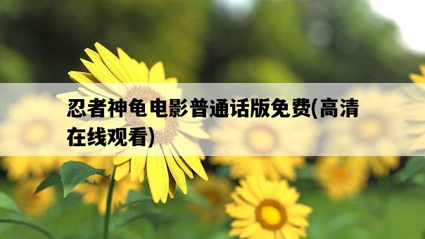 忍者神龜電影普通話版免費，高清在線觀看-圖1