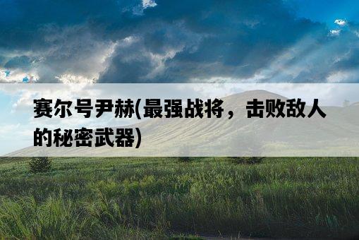 賽爾號尹赫，最強戰將，擊敗敵人的秘密武器-圖1