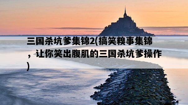 三國殺坑爹集錦2，搞笑糗事集錦，讓你笑出腹肌的三國殺坑爹操作-圖1