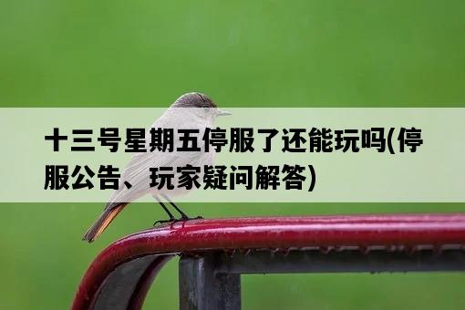 十三號星期五停服了還能玩嗎，停服公告、玩家疑問解答-圖1