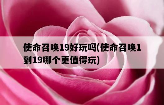 使命召喚19好玩嗎，使命召喚1到19哪個更值得玩-圖1