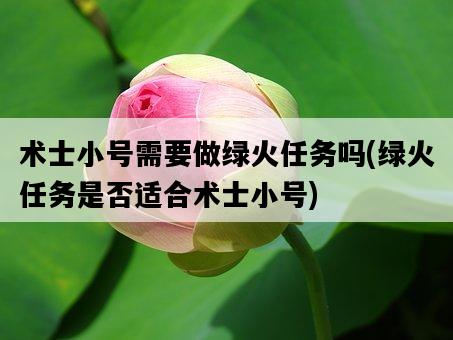 術士小號需要做綠火任務嗎，綠火任務是否適合術士小號-圖1