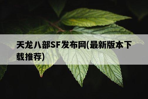 天龍八部SF發布網，最新版本下載推薦-圖1