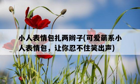 小人表情包扎兩辮子，可愛萌系小人表情包，讓你忍不住笑出聲-圖1