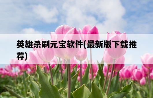 英雄殺刷元寶軟件，最新版下載推薦-圖1