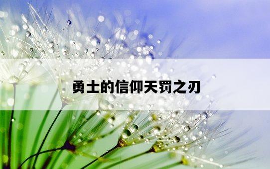 勇士的信仰天罰之刃-圖1